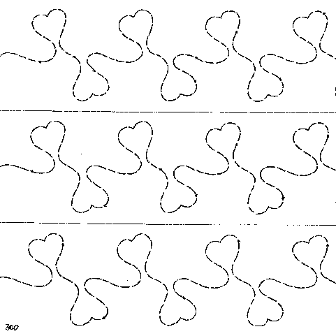 Living Hearts (Interlocking) - 2 rows of 6.5"