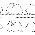 Rabbit Twins - 2 rows of 4"