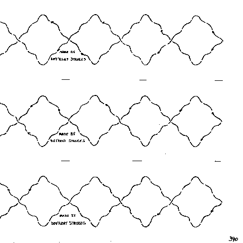 Wavey Diamond - 3 rows of 5"