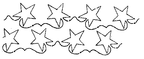 Stars - 4" ( 2 rows of 2"