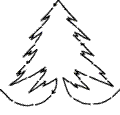 Pine Tree Border - 6"